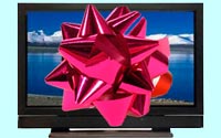 TV-with-Bow