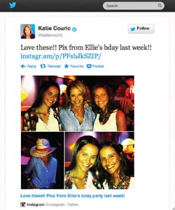 Katie Couric's
Twitter