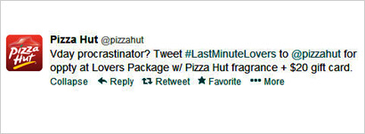 mediapost reports pizza hut tweet last-minute v-day gifts 02122013 mediapost reports pizza hut tweet last-minute v-day gifts 02122013