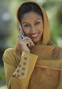 Indian-woman-Cellphone