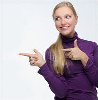 Woman-pointing